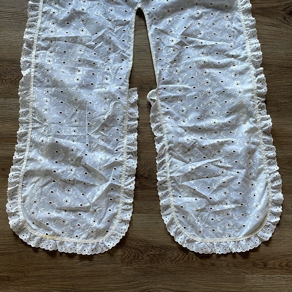 Vintage Eyelet Lace Apron Pants - Picture 9 of 11